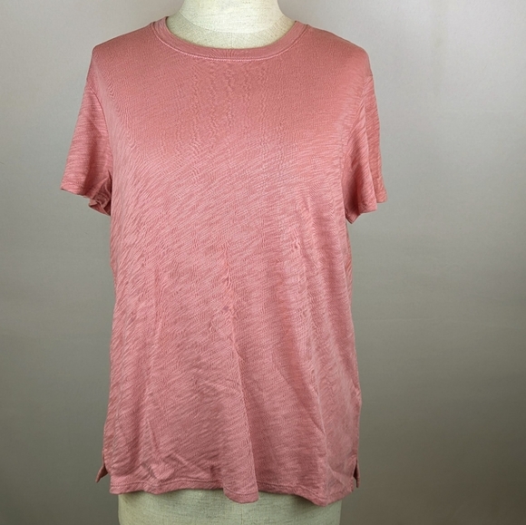 ATM Anthony Thomas Melillo Tee Short Sleeve Cotton Slub Knit Juneberry XL NWT - Picture 3 of 9